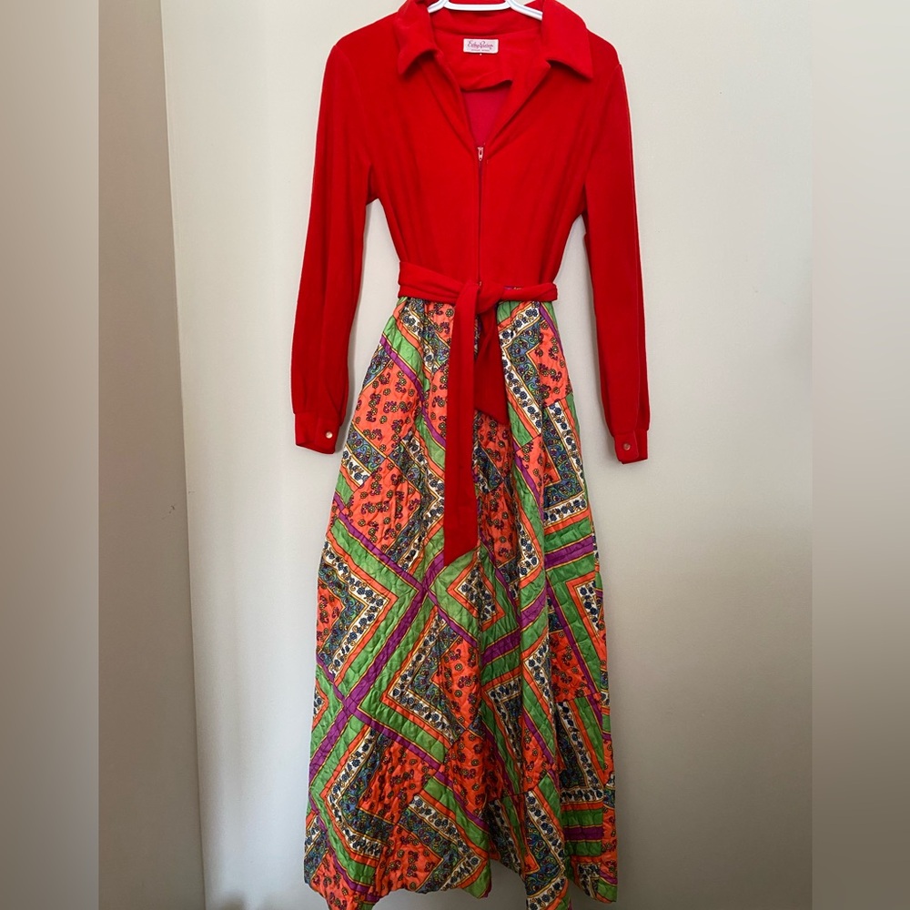 vintage 1970s maxi dress
